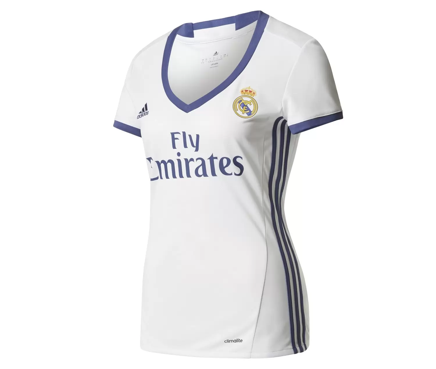 Maillot de football - Supportrice Real Madrid Domicile 2016/2017 Blanc Femme