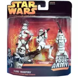 Clone Trooper Army with Clone Captain (Red)
