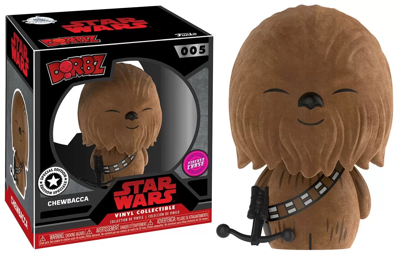 Funko Pop Star Wars - 4 Pack: Luke Skywalker, Chewbacca (Flocked