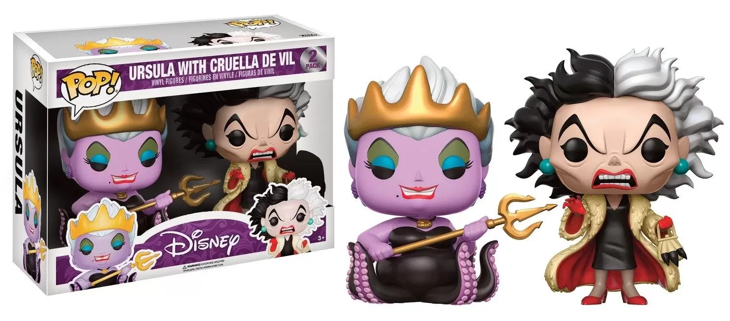 POP! Disney - Ursula And Cruella 2 Pack