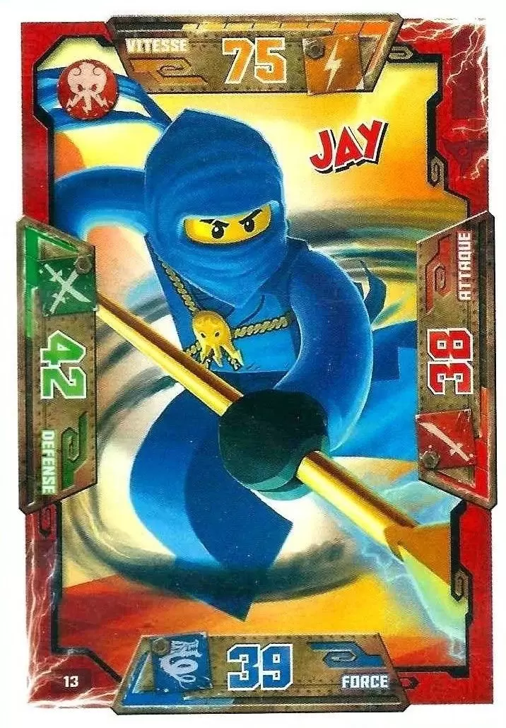 Cartes LEGO Ninjago Masters of Spinjitzu - Jay