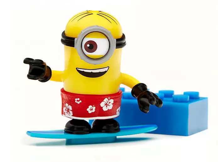 Serie 6 : Minions MEGA BLOKS - Stuart surfer