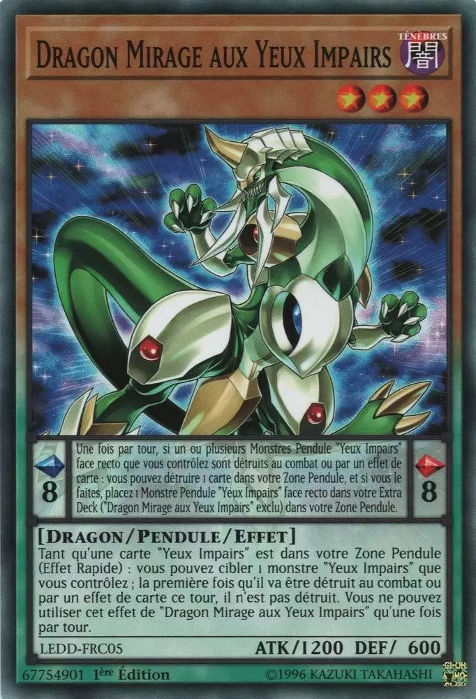 Dragon Légendaire LEDD - Dragon Mirage aux Yeux Impairs