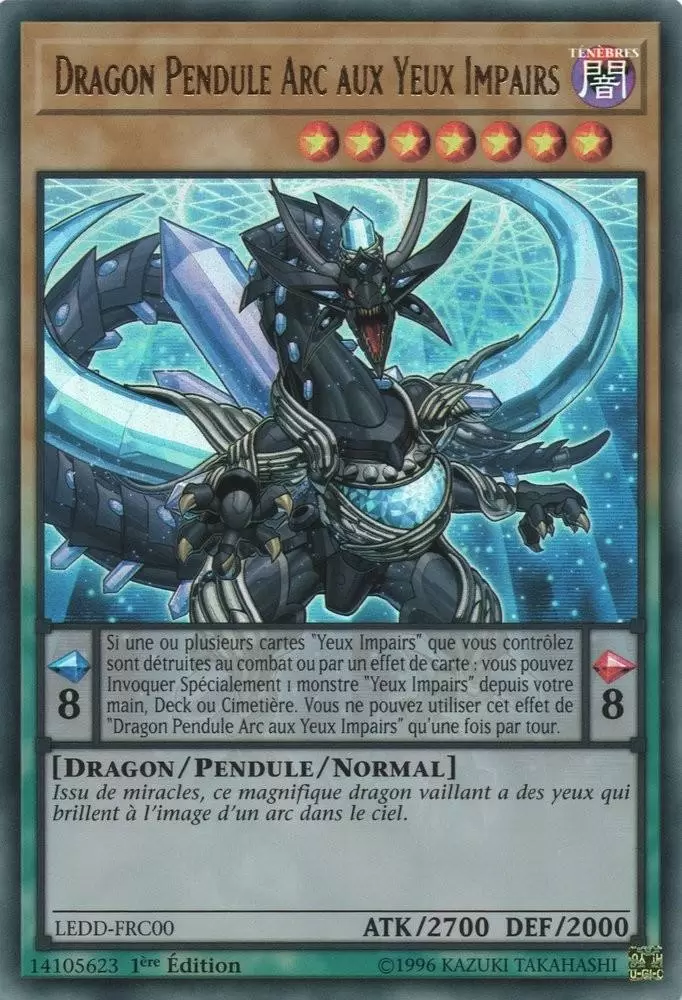 Dragon Légendaire LEDD - Dragon Pendule Arc aux Yeux Impairs