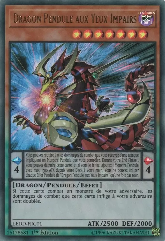 Dragon Légendaire LEDD - Dragon Pendule aux Yeux Impairs