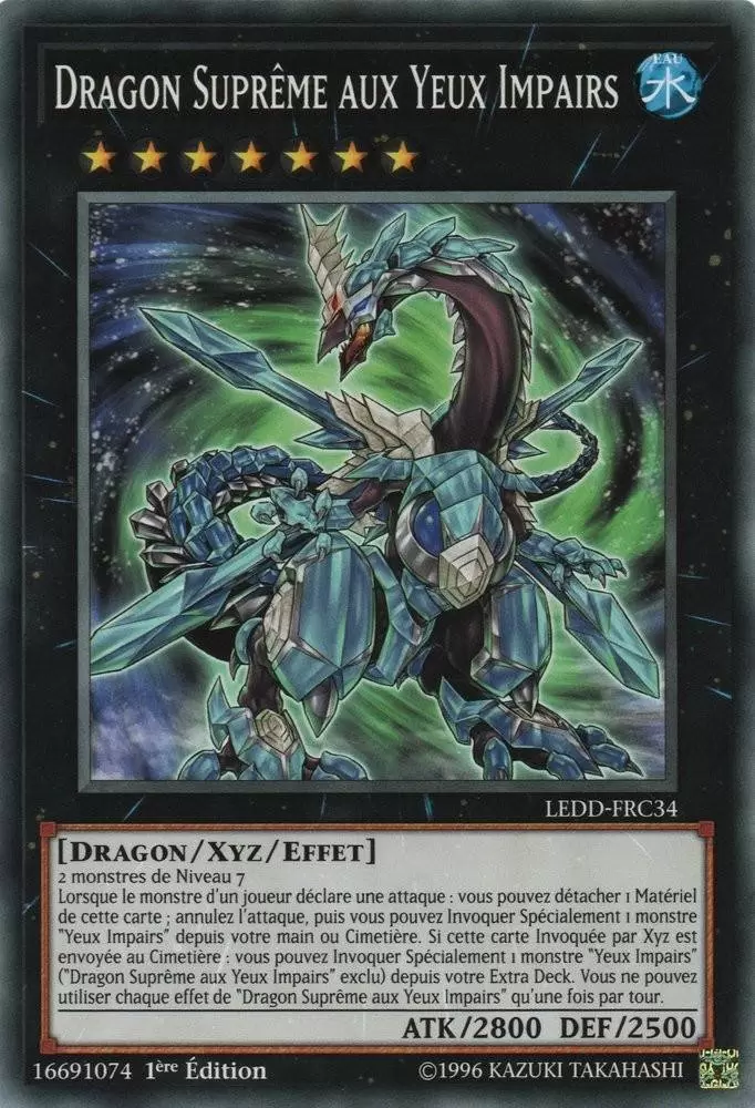 Dragon Légendaire LEDD - Dragon Suprême aux Yeux Impairs