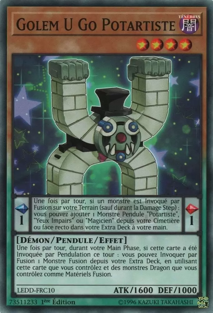 Dragon Légendaire LEDD - Golem U Go Potartiste