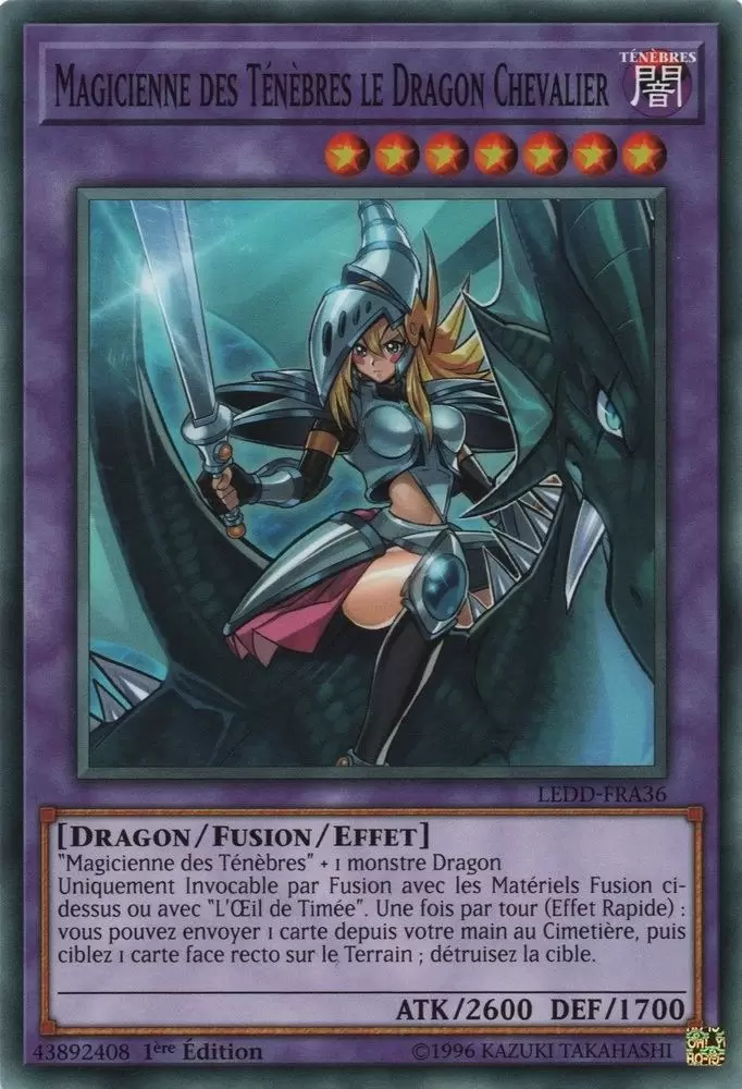 Dragon Légendaire LEDD - Magicienne des Ténèbres le Dragon Chevalier