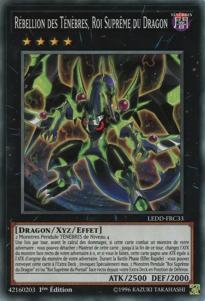 Dragon Légendaire LEDD - Rébellion des Ténèbres, Roi Suprême du Dragon