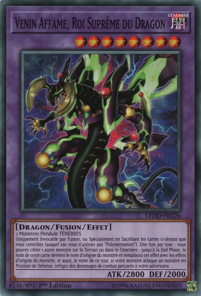 Dragon Légendaire LEDD - Venin Affamé, Roi Suprême du Dragon