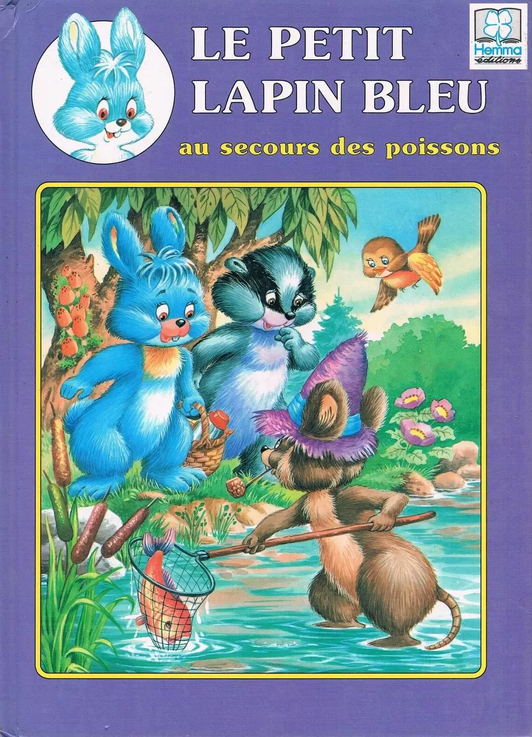 Le Petit Lapin Bleu - Le petit lapin bleu au secours des poissons