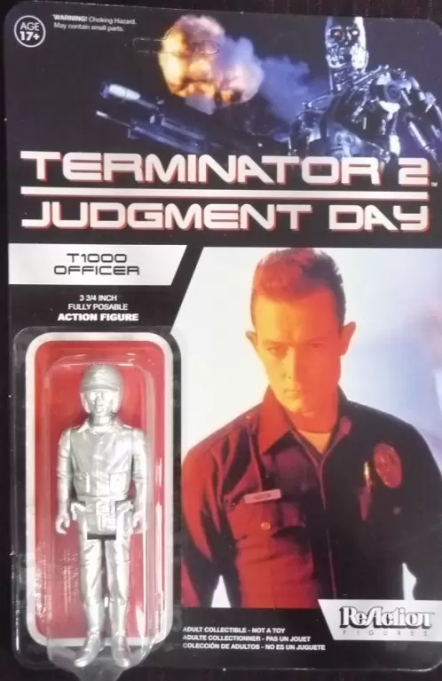 ReAction Figures - Terminator 2 - T1000 Officer Chromed