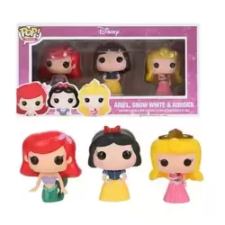 Pop! Minis Disney - Ariel, Snow White and Aurora 3 Pack