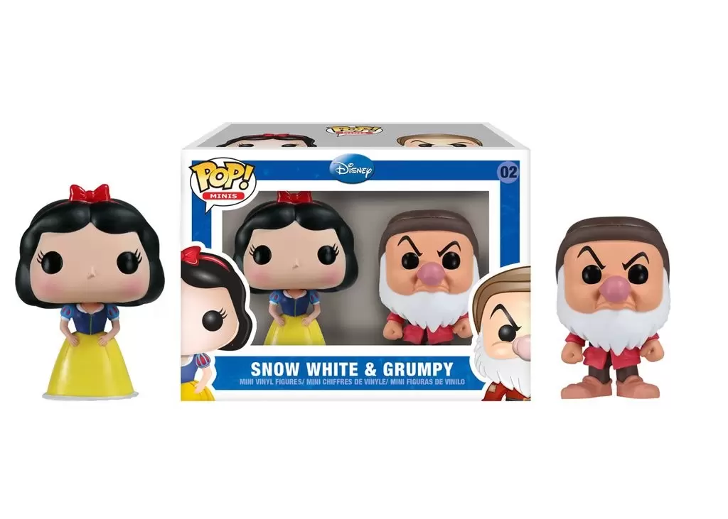 Pocket Pop! and Pop Minis! - Pop! Minis Disney - Snow White and Grumpy 2 Pack