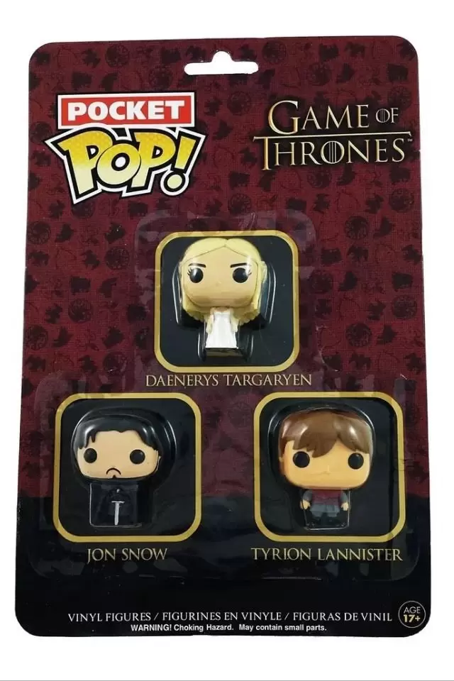 Pocket Pop! and Pop Minis! - Game Of Thrones - Daenerys Targaryen, Jon Snow, Tyrion Lannister 3 Pack