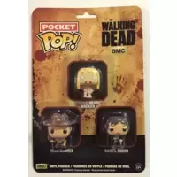 The Walking Dead - Rick Grimes, Daryl Dixon and Teddy Bear Walker 3 Pack
