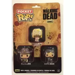 The Walking Dead - Rick Grimes, Daryl Dixon and Teddy Bear Walker 3 Pack