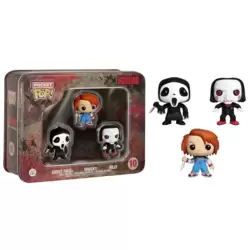 Tinbox - Horror - Ghostface, Chucky and Billy 3 Pack