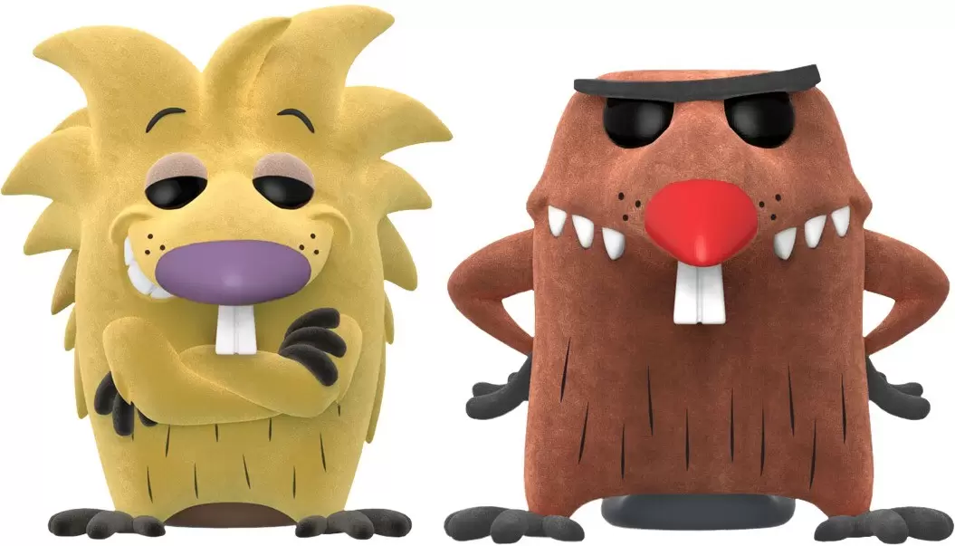 POP! Animation - Angry Beavers - Norbert and Daggett Flocked 2 Pack