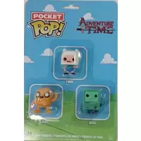 Adventure Time - Finn, Jake and BMO 3 Pack