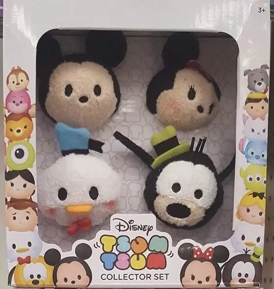 Tsum Tsum Plush Bag And Box Sets - Target Collector Set Mickey, Minnie, Donald and Goofy