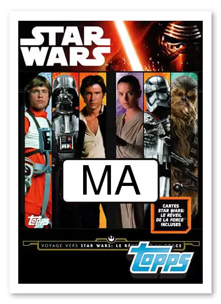 Topps - Voyage vers Star Wars : Le réveil de la force - Carte Limitée : Han Solo