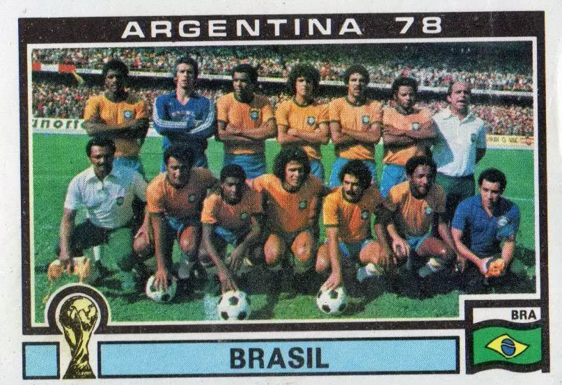 Argentina 78 World Cup - Brasil Team - Brasil