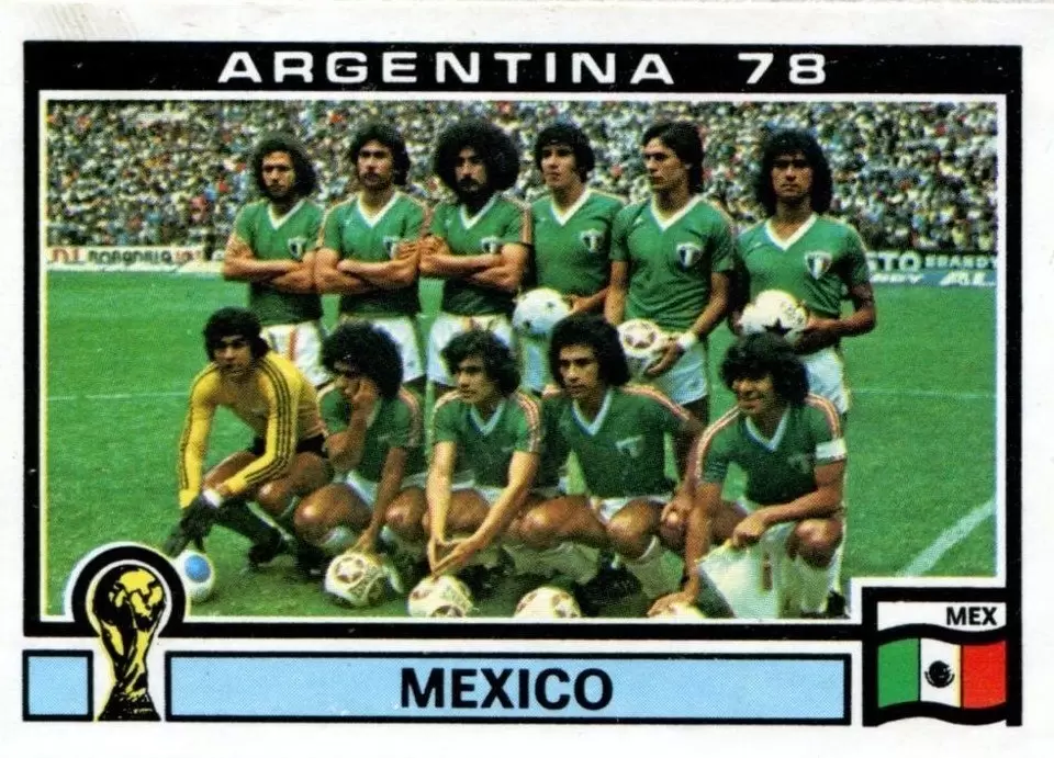Argentina 78 World Cup - Mexico Team - Mexico