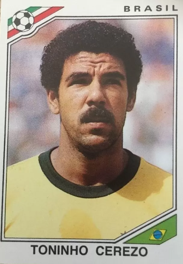 Mexico 86 World Cup - Antonio Toninho Cerezo - Brésil