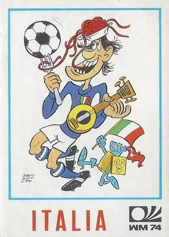München 74 World Cup - Italy Caricature - Italia