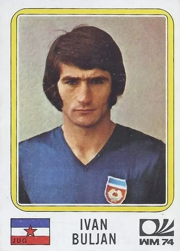 München 74 World Cup - Ivan Buljan - Yugoslavia
