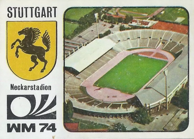 München 74 World Cup - Neckarstadion - Stuttgart - Stadiums