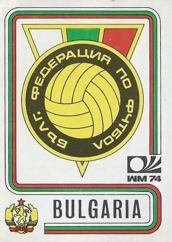 München 74 World Cup - Badge Bulgaria - Bulgaria
