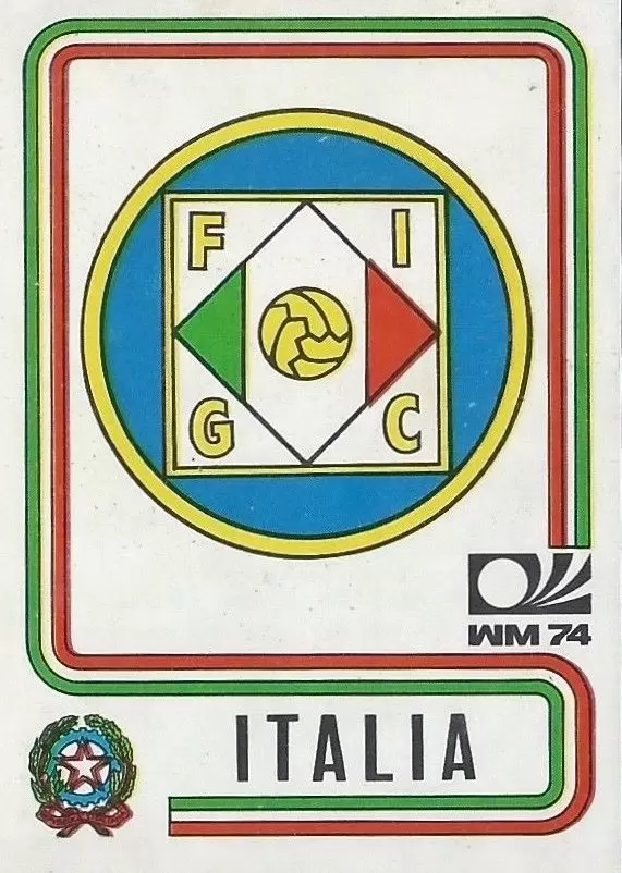 München 74 World Cup - Badge Italia - Italia