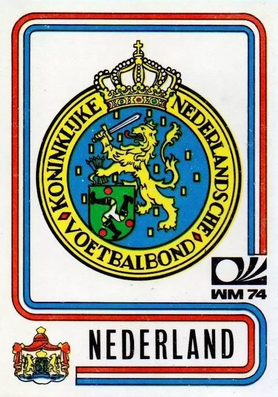 NETHERLANDS KNVB LOGO FIFA WORLD CUP X - LARGE STICKER .. 8.25 X 11.75 INCH