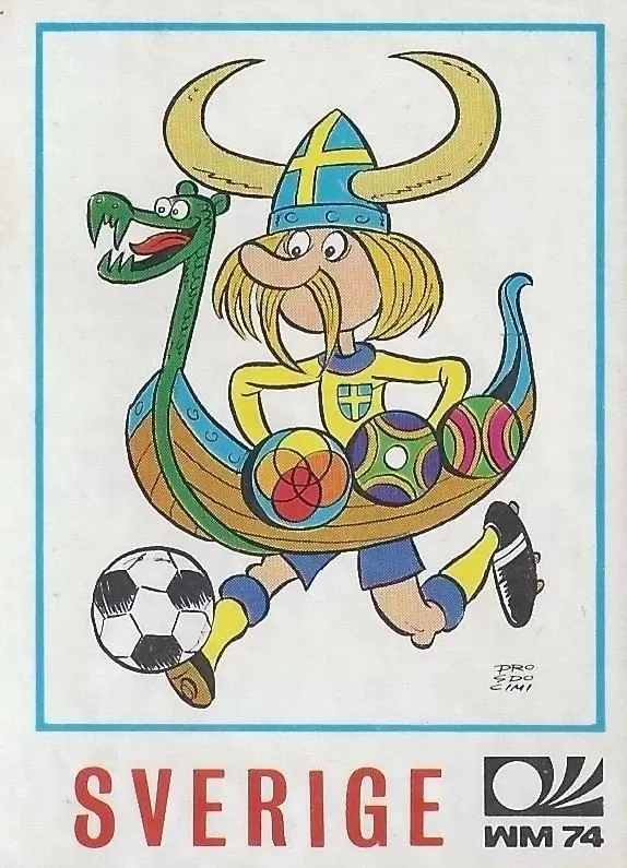 München 74 World Cup - Sweden Caricature - Sweden