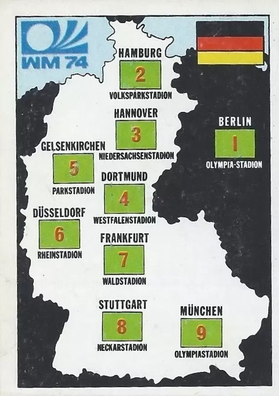 München 74 World Cup - West Germany Harta - History