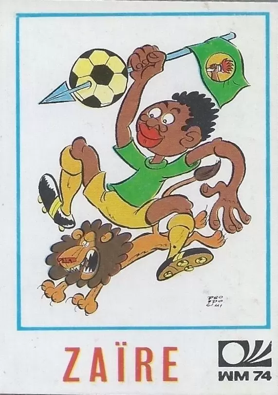 München 74 World Cup - Zaire Caricature - Zair
