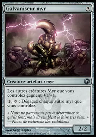 Cicatrices de Mirrodin - Galvaniseur myr