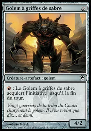 Cicatrices de Mirrodin - Golem à griffes de sabre