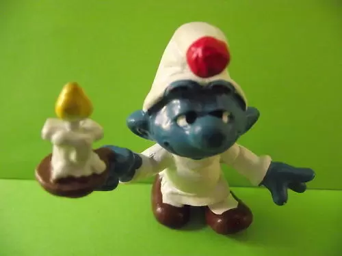 Smurfs figures Schleich - Smurf Candle Brown shoes
