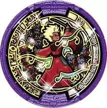 Yo-Tunes Yo-kai medals - Red Hot Oni Backers (Lord Enma - Gargaros - Ogralus - Orcanos)