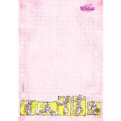 Feuille Diddl format A6 n°174