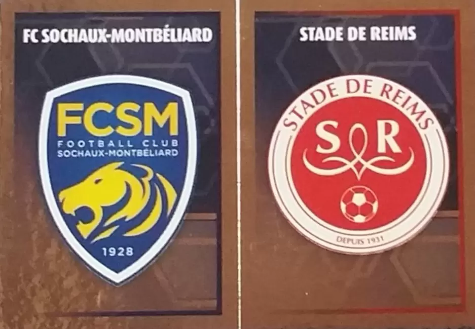 Foot 2017-18 : Championnat de France - Écusson (Stade de Reims / FC Socheaux-Montbéliard) - Ligue 2