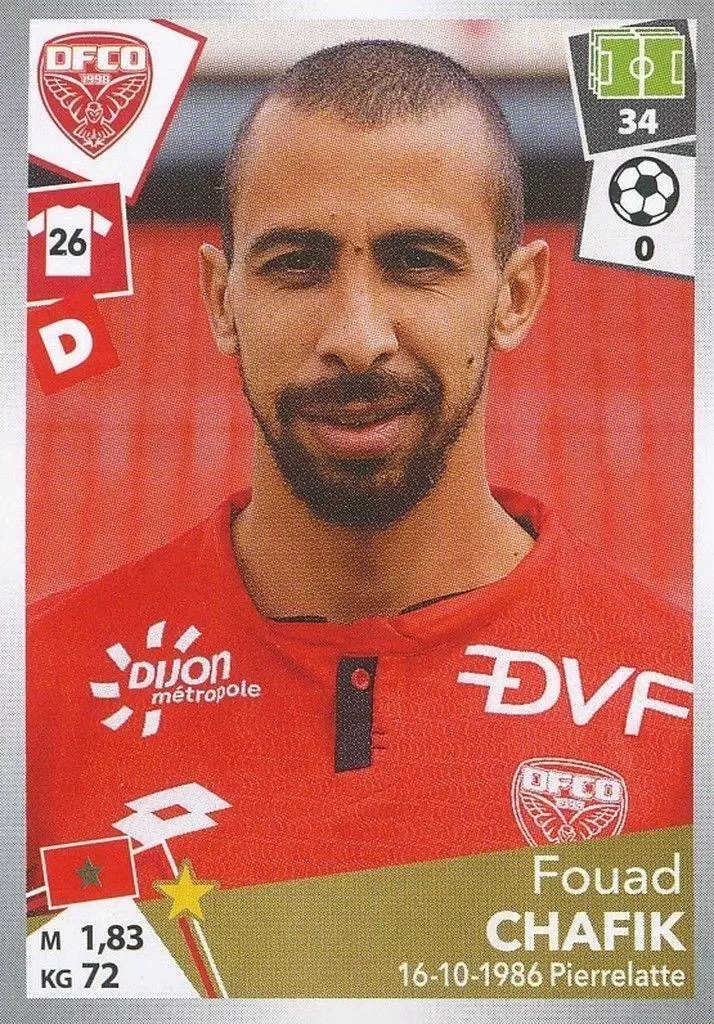 Foot 2017-18 : Championnat de France - Fouad Chafik - Dijon FCO