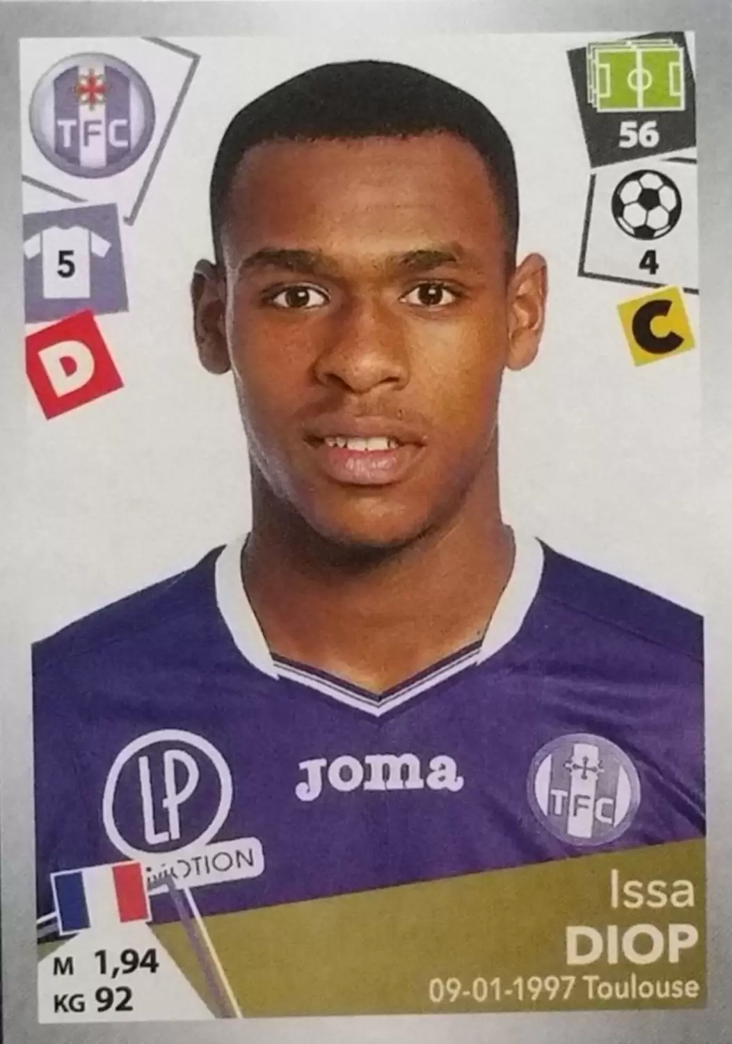 Foot 2017-18 : Championnat de France - Issa Diop - Toulouse FC
