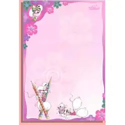 Feuille de papier à lettre Diddl n°261