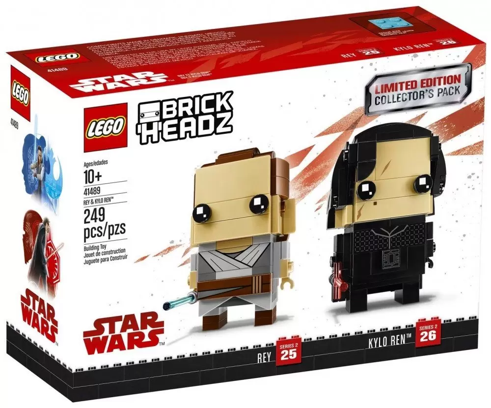 LEGO BrickHeadz - 25 & 26 - Rey & Kylo Ren Limited Edition Collector\'s Pack