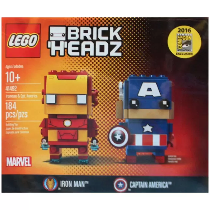 LEGO BrickHeadz - Iron Man & Captain America 2 Pack