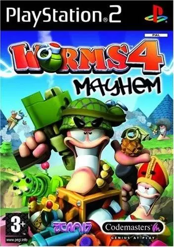 Jeux PS2 - Worms 4 Mayhem
